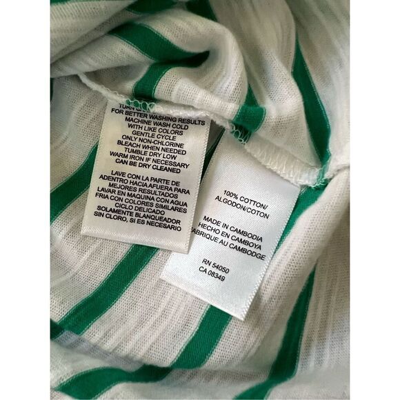 Jones New York stripped short sleeve tee size 1X - Picture 8 of 8